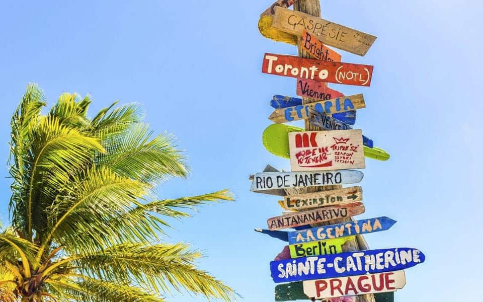 carteles nombres de ciudades