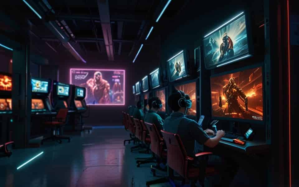 clan videojuegos ciber futurista