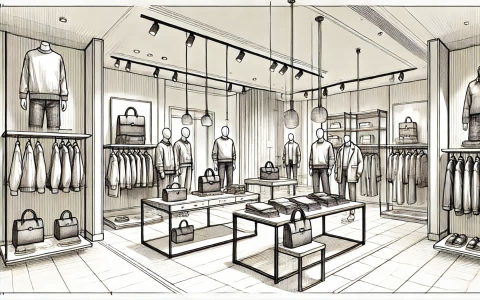 diseño tienda de ropa