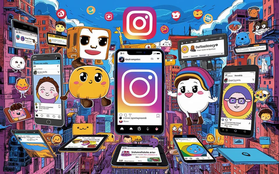 ilustracion usuarios instagram