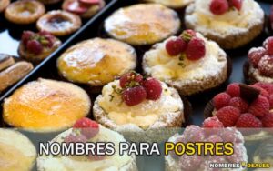 Nombres para Postres